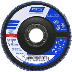 FLAP DISC 180 X 22 #120 NORTON PC