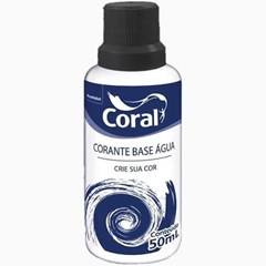 CORANTE LIQUIDO PRETO - CORAL 50ML