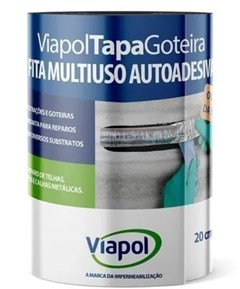 VIAPOL TAPA GOTEIRA 20CM X 10M MULTIUSO