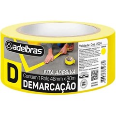 ADELBRAS FITA PVC 48MM X 14M - AMARELA (DEM.SOLO)