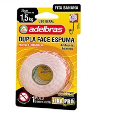 ADELBRAS FITA DUPLA FACEFITA  ESPUMA FIXA PRO 941 - 24MM X 2