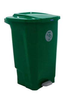 TRAM LIXEIRA EM PLASTICO T-FORCE VERDE 100L