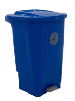 TRAM LIXEIRA EM PLASTICO T-FORCE AZUL 100L