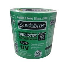 ADELBRAS FITA CREPE AUTO 766 18MM X 50M EMB.C/ 6