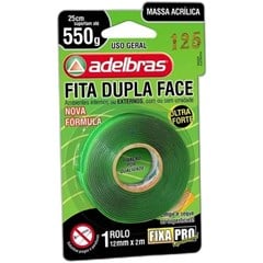 ADELBRAS DUPLA FACE VERDE PRO USO GERAL 12MM X 2M