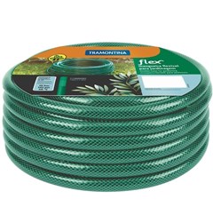 TRAM.MANGUEIRA FLEX ESPECIAL EM PVC VERDE PARA JARDIM, COM 10 METROS0 METROS