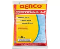 GENCO CLORO GRANULADO 1 KG MULTIPLA  ACAO3 EM