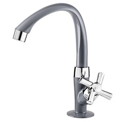 TC.TORN LAVATORIO MESA ALTA CROSS CINZA 1/2