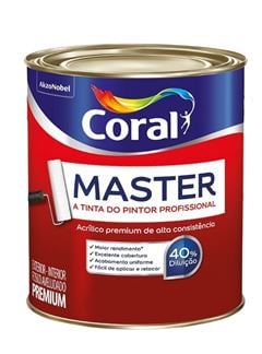 CORAL MASTER BRANCO 0,9L