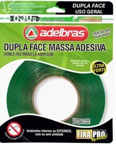 ADELBRAS FITA DUPLA FACE VERDE PRO USO GERAL 19MM X 20M