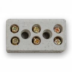 CONECTOR DE PORCELANA 3 POLOS - 10MM - 25A MELFI