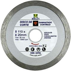 DISCO DIAMANTADO DE CORTE TURBO 110 X 20 X 10MM MELFI