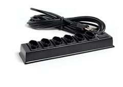 FILTRO DE LINHA PRETO DIAG 6 TOMADAS 10A  ANNLUX