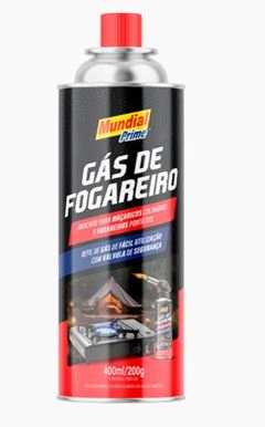 GAS DE FOGAREIRO 400ML/200G MUNDIAL PRIME AEROFLEX