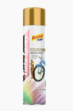 TINTA SPRAY 400ML MUNDIAL PRIME METALICA DOURADO AEROFLEX