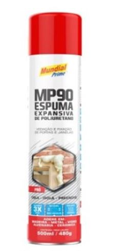 ESPUMA DE POLIURETANO 500ML 480G MUNDIAL PRIME -   AEROFLEX