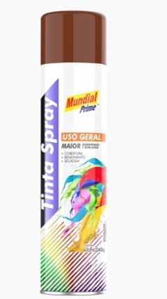 TINTA SPRAY 400ML MUNDIAL PRIME UG MARROM  AEROFLEX