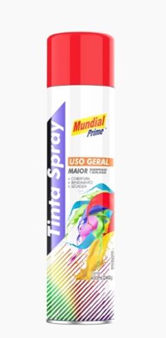 TINTA SPRAY 400ML MUNDIAL PRIME UG VERMELHO AEROFLEX