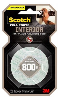 FITA DUPLA FACE FIXA FORTE INT. ESPUMA 19MMX1.5M 3M