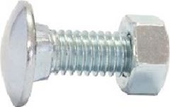 PARAFUSO FRANCES ZINCADO COM PORCA  D 1/4X1 - NEWFIX