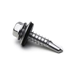 PARAFUSO BROCA-FIX SEXTAVADO COM ARRUELA ZINCADO C 12X3/4 - NEWFIX