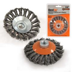 ESCOVA CIRCULAR CONICA TORCIDA 4 POL (M14) BESTFER