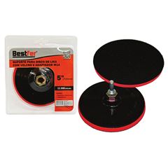 SUPORTE P/DISCO DE LIXA C/VELCRO E ADAPT 125MM/M14(5POL) BESTFER