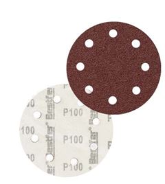 DISCO DE LIXA BASE VELCRO 115MM 8 FUROS GRAO 200 - 10PCS BESTFER