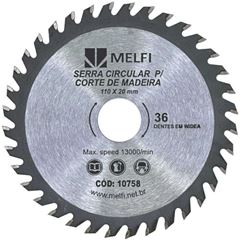 SERRA CIRCULAR P/ MADEIRA 36 DENTES 110MM (4 3/8