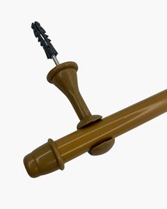 KIT VARAO DE CORTINA 19MM 2,00MT CEREJEIRA INTEIRO CADIZ - ASHI