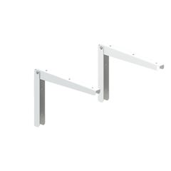 SUPORTE DOBRAVEL EM ACO - 28 CM (CONJUNTO) - BRANCO (2 PCAS)  MULTIVISAO