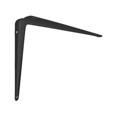 SUPORTE L PARA PRATEL EM ACO 25 X 30 CM  PRETO MULTIVISAO