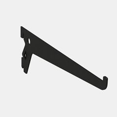 SUPORTE SIMPLES PARA PRATEL EM ACO 20 CM - PRETO MULTIVISAO