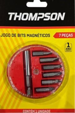 JOGO BITS COM ADAPTADOR MAGNETICO 7 PCS THOMPSON