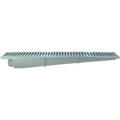 RALO LINERAR SECO PISO COM 1 GRELHA ESCOVADA 5X48 - ACG