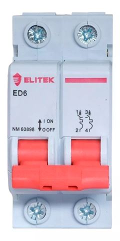 MINI DISJ ED32 16A 2P CURVA C 3KA ELITEK