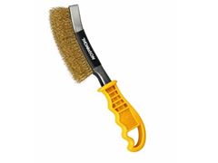 ESCOVA DE ACO MANUAL PLASTICO COM CABO - 3 FILEIRAS THOMPSON