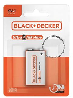 PILHA HIGH ULTRA ALKALINE  9V 6LR61 BLISTER C 1 BLACKDECKER
